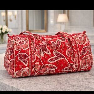 Vera Bradley Retired Rosey Posey Large Duffle